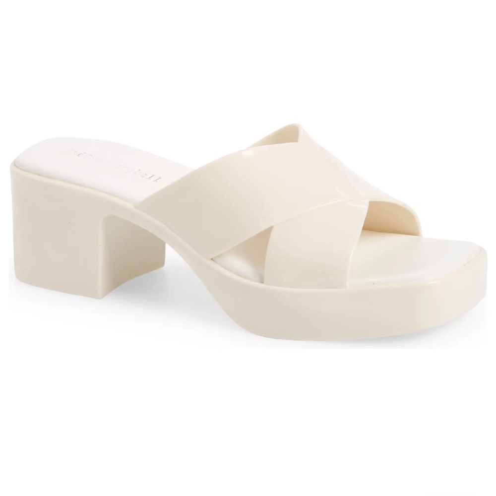 Jeffrey Campbell Bubblegum Platform Sandal white size 8